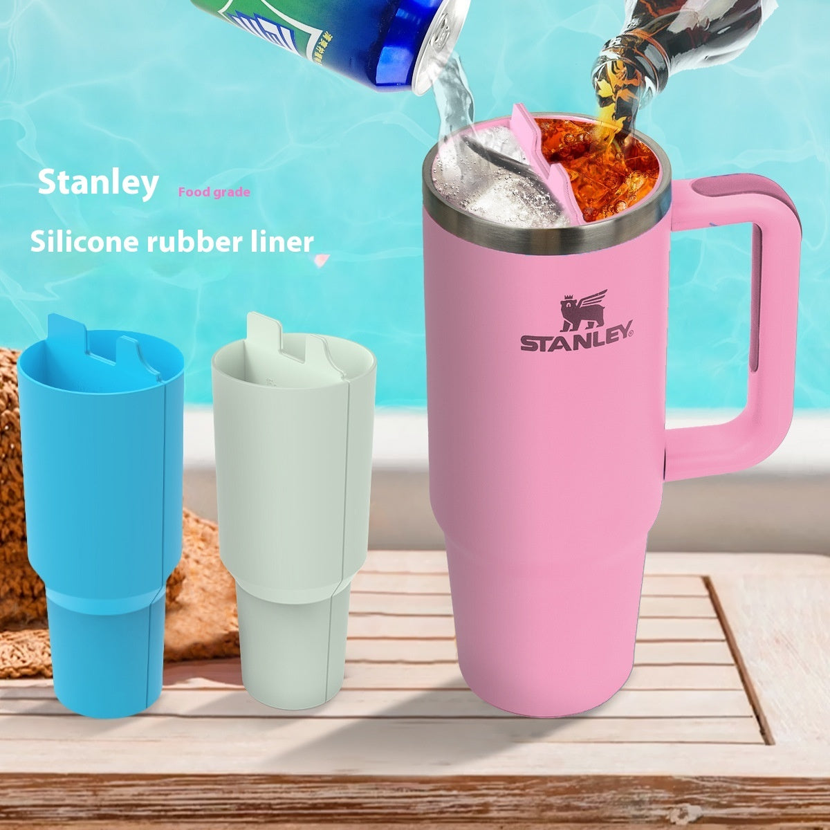 Double layer thermos cup